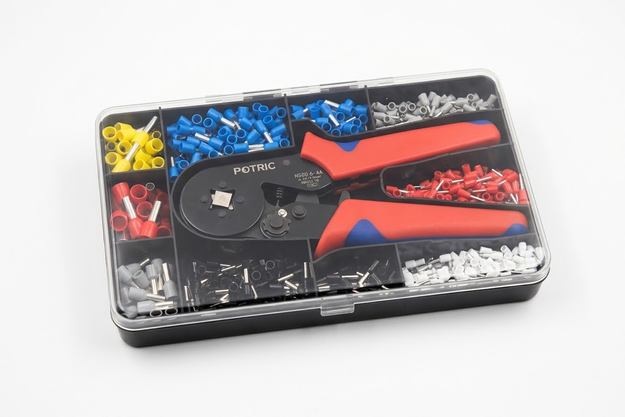 coffret de pince à sertir à cliquet